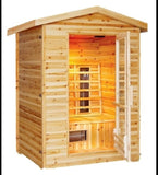 SunRay 2 Person Outdoor Burlington Infrared Sauna (HL200D) (83"H x 57"W x 46"D)