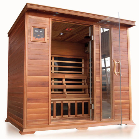 SunRay Savannah 3 Person Infrared Sauna (HL300K) (75"H x 59"W x 45"D)