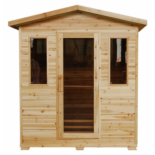 SunRay 3 Person Outdoor Grandby Infrared Sauna (HL300D) (83"H x 72"W x 47"D)