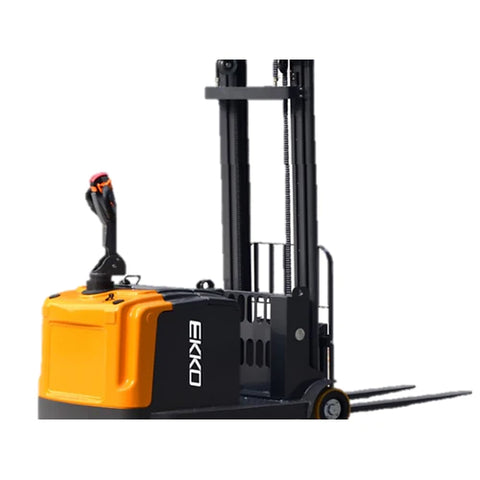 EKKO EK14-130 Precision Counterbalanced Walkie Stacker - 3300 lb Capacity, 130-inch Lift Height, Ideal for Versatile Indoor Material Handling