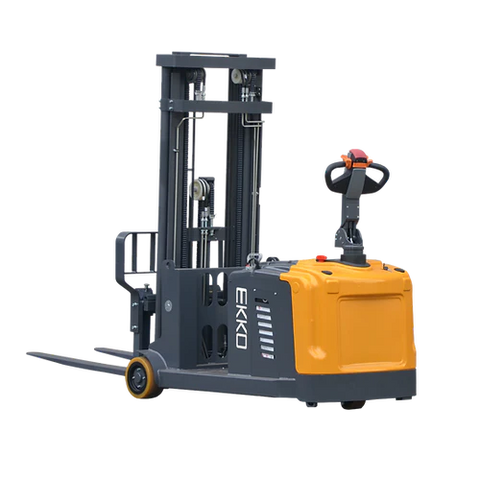 EKKO EK13S-177 Precision Counterbalanced Walkie Stacker with Side-Shifting - 177-inch Lift Height, Ideal for Versatile Indoor Material Handling