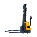 EKKO EB12E High-Efficiency Full Powered Straddle Stacker - 2640 lbs Capacity, 119.4-inch Lift Height, Ideal for Warehouse Stacking & Material Handling