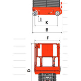 EKKO ES100E Aerial Work Platform - 32.8' Lift Height (394''), Efficient Elevated Access Solution