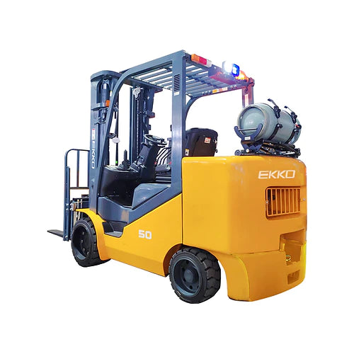 EKKO EK50LP Extra-Strong Forklift (LPG) - 10,000 lbs Capacity, 185-inch Lift Height, Ideal for Large-Scale Material Handling & Warehouse Operations