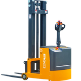 EKKO EK07S Compact Counterbalance Walkie Stacker - 1550 lbs Capacity, 118-inch Lift Height, Ideal for Precise Indoor Material Handling