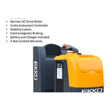 EKKO EPC30A Center-Controlled Rider Pallet Jack - 5000 lb Load Capacity, Ideal for Precise Warehouse Material Handling