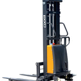 EKKO EA15B Heavy-Duty Semi-Electric Straddle Stacker - 3300 lbs Capacity, 119.4-inch Lift Height, Efficient Warehouse Lifting Equipment