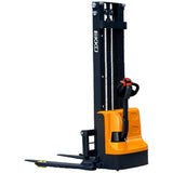 EKKO EB12E-138 Advanced Full Powered Straddle Stacker - 2640 lb Capacity, 138-inch Max Lift Height, Perfect for Efficient Warehouse & Inventory Management