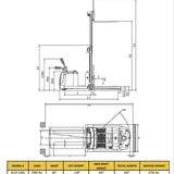 EKKO EK14-130Li Lithium-Ion Counterbalanced Walkie Stacker - Efficient & Sustainable Material Handling Solution