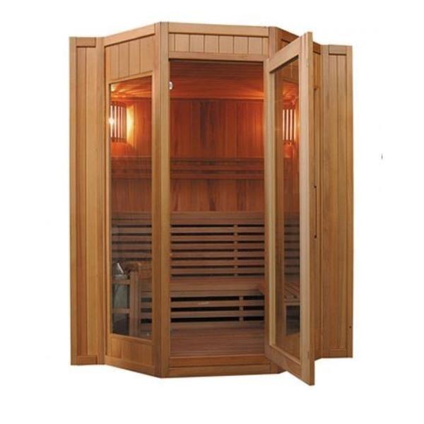 SunRay 4 Person Tiburon Traditional Steam Sauna (HL400SN) (79"H x 69"W x 63"D)