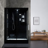 Maya Bath Black Platinum Anzio Steam Shower - Left (211)