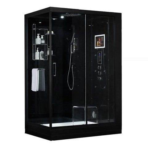 Maya Bath Black Platinum Anzio Steam Shower - Right (209)