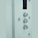 Maya Bath White Platinum Anzio Steam Shower - Right (208)