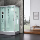 Maya Bath White Platinum Anzio Steam Shower - Left (210)