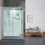 Maya Bath White Platinum Anzio Steam Shower - Left (210)