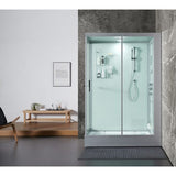 Maya Bath White Platinum Anzio Steam Shower - Right (208)