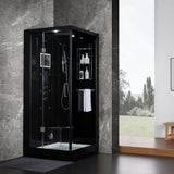 Maya Bath Black Platinum Arezzo Steam Shower - Left (203)