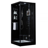 Maya Bath Black Platinum Arezzo Steam Shower - Right (201)