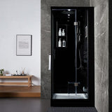 Maya Bath Black Platinum Arezzo Steam Shower - Right (201)