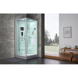 Maya Bath White Platinum Arezzo Steam Shower - Left (202)