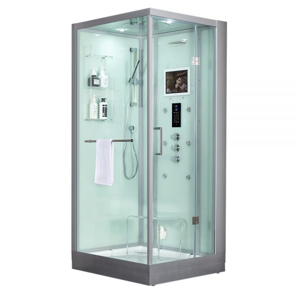 Maya Bath White Platinum Arezzo Steam Shower - Right (200)