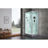 Maya Bath White Platinum Arezzo Steam Shower - Right (200)