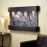 Adagio Indoor Waterfall, Wall-Mounted with Light | 35" x 52" | Sunrise Springs