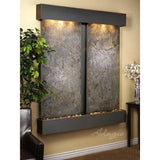 Adagio Indoor Waterfall, Wall-Mounted with Light | 40.25" x 61" | Cottonwood Falls