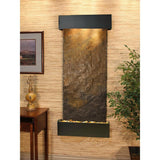 Adagio Indoor Waterfall, Wall-Mounted with Light | 69" x 30" | Inspiration Falls