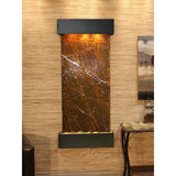 Adagio Indoor Waterfall, Wall-Mounted with Light | 69" x 30" | Inspiration Falls