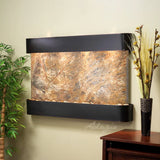 Adagio Indoor Waterfall, Wall-Mounted with Light | 35" x 52" | Sunrise Springs