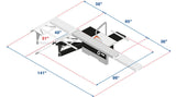 Maksiwa Sliding Table Saw BMS.1600.IR - 5HP Main Blade, 1HP Scoring Blade