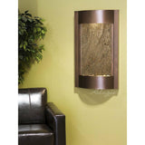 Adagio Indoor Waterfall, Wall-Mounted with Light | 36" x 21" | Serene Waters