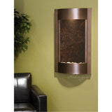 Adagio Indoor Waterfall, Wall-Mounted with Light | 36" x 21" | Serene Waters