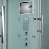 Maya Bath White Platinum Catania Steam Shower - Left (109)