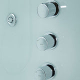 Maya Bath White Platinum Catania Steam Shower - Left (109)