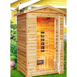 SunRay 2 Person Outdoor Burlington Infrared Sauna (HL200D) (83"H x 57"W x 46"D)