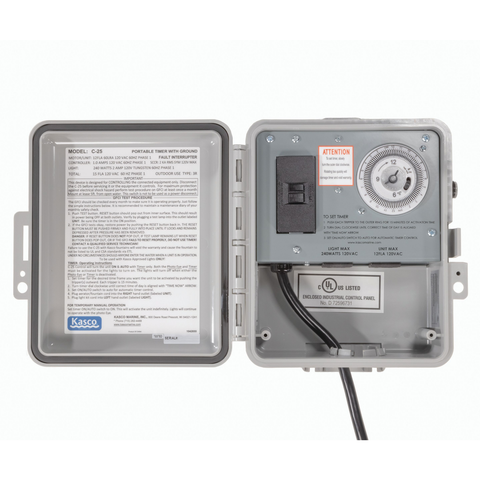 Kasco C-25 120V Control Panel with Timer & Photocell