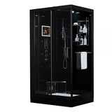 Maya Bath Black Platinum Lucca Steam Shower - Left (207)