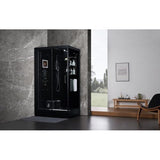 Maya Bath Black Platinum Lucca Steam Shower - Left (207)