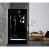 Maya Bath Black Platinum Lucca Steam Shower - Left (207)