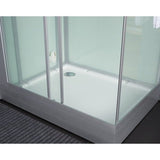 Maya Bath White Platinum Lucca Steam Shower - Left (206)