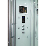 Maya Bath White Platinum Lucca Steam Shower - Right (204)