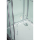 Maya Bath White Platinum Lucca Steam Shower - Right (204)