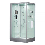 Maya Bath White Platinum Lucca Steam Shower - Left (206)