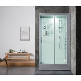 Maya Bath White Platinum Lucca Steam Shower - Right (204)