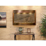 Adagio Indoor Waterfall, Wall-Mounted with Light | 35" x 54" | Calming Waters