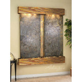 Adagio Indoor Waterfall, Wall-Mounted with Light | 40.25" x 61" | Cottonwood Falls