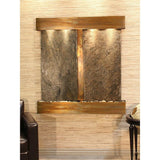 Adagio Indoor Waterfall, Wall-Mounted with Light | 24.25" x 50" | Aspen Falls