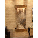 Adagio Indoor Waterfall, Wall-Mounted with Light | 69" x 30" | Inspiration Falls